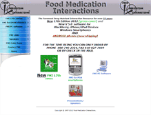 Tablet Screenshot of foodmedinteractions.com